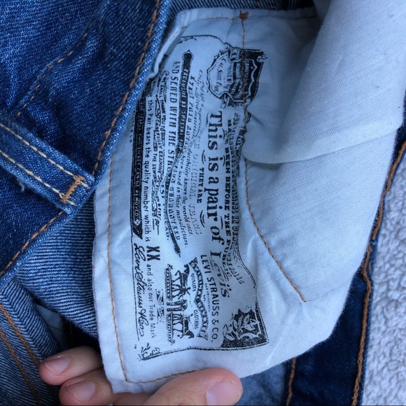 LEVI’S 501 JEANS DENIM SHORTS SIZE 29 - Picture 10 of 11